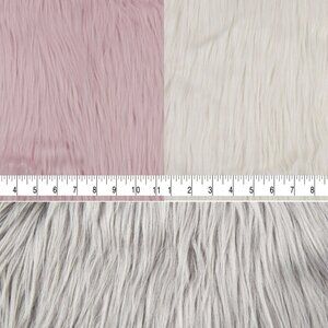 Husky High-Quality Long Pile Apparel  Fur Faux Fabric -  Fluffy